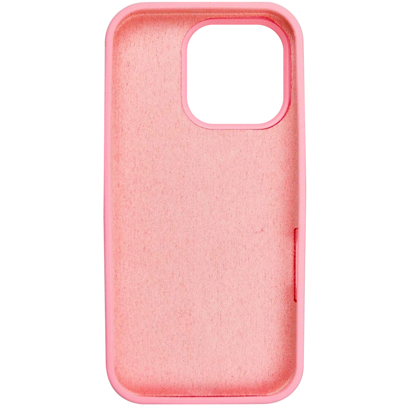 Чехол Silk Full Protective (AA) NO LOGO для Apple iPhone 16 Pro (6.3"), Розовый / Light pink 2, Силикон, купить оптом с доставкой