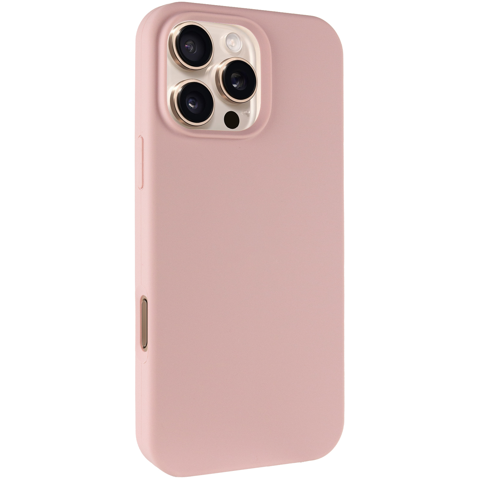 Чехол Silk Full Protective (AA) NO LOGO для Apple iPhone 16 Pro (6.3"), Розовый / Pink Sand, Силикон, купить оптом с доставкой