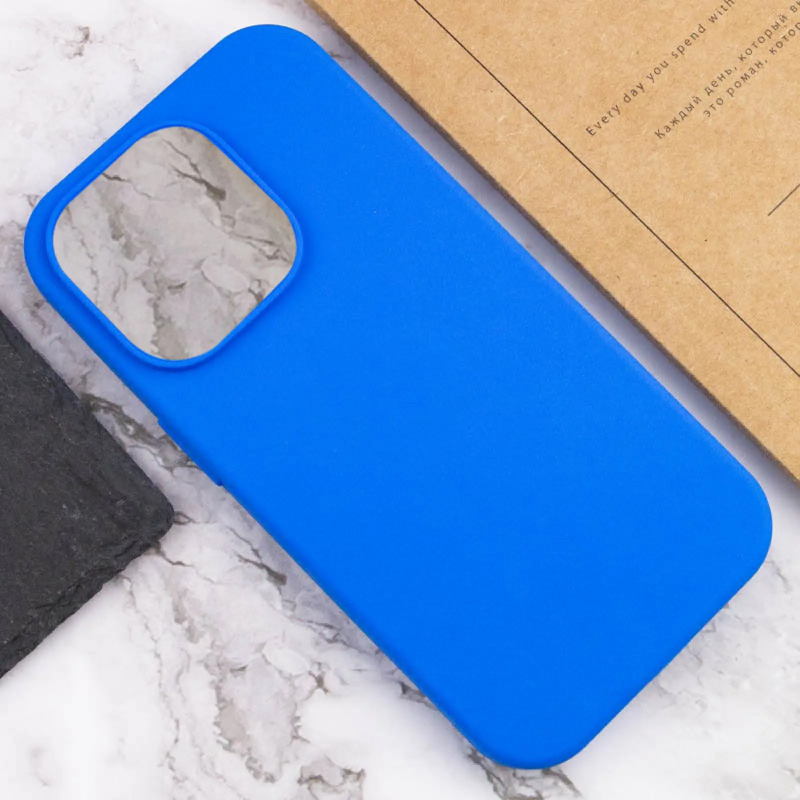 Чехол Silicone Case Full Protective (AA) NO LOGO для Apple iPhone 16 Pro (6.3"), Синий / Capri Blue 4, Силикон, купить оптом с доставкой