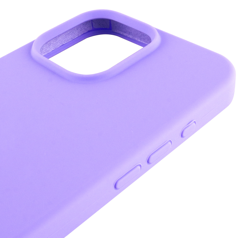 Чехол Silk Full Protective (AA) NO LOGO для Apple iPhone 16 Pro (6.3"), Сиреневый / Dasheen 3, Силикон, купить оптом с доставкой