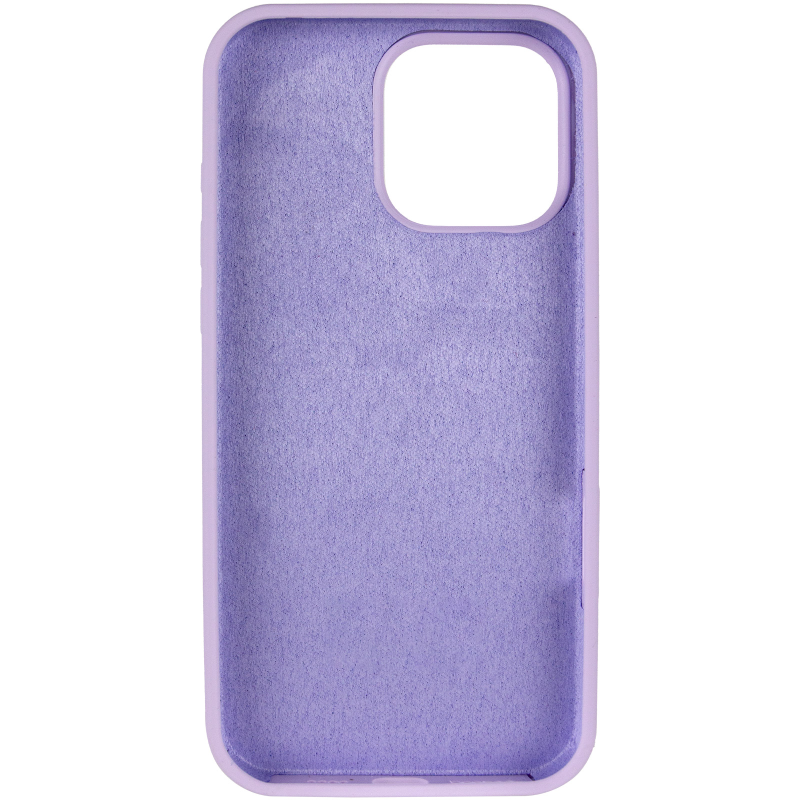 Чехол Silk Full Protective (AA) NO LOGO для Apple iPhone 16 Pro (6.3"), Сиреневый / Lilac 2, Силикон, купить оптом с доставкой