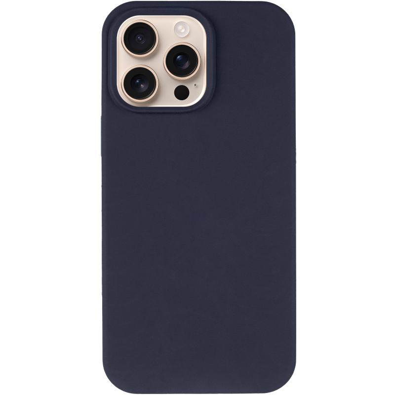 Чехол Silk Full Protective (AA) NO LOGO для Apple iPhone 16 Pro (6.3"), Темно-синий / Midnight blue 1, Силикон, купить оптом с доставкой