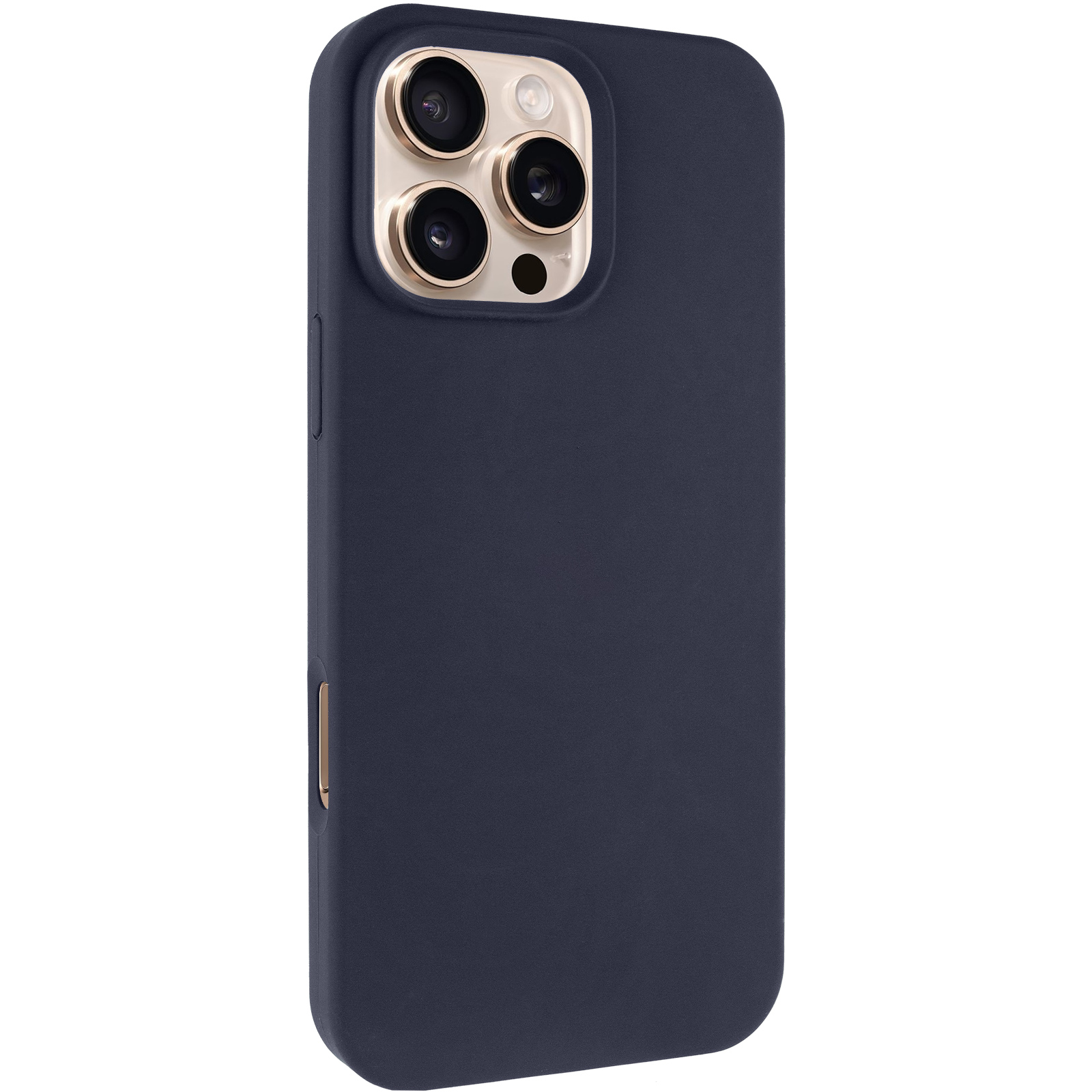 Чехол Silk Full Protective (AA) NO LOGO для Apple iPhone 16 Pro (6.3"), Темно-синий / Midnight blue, Силикон, купить оптом с доставкой