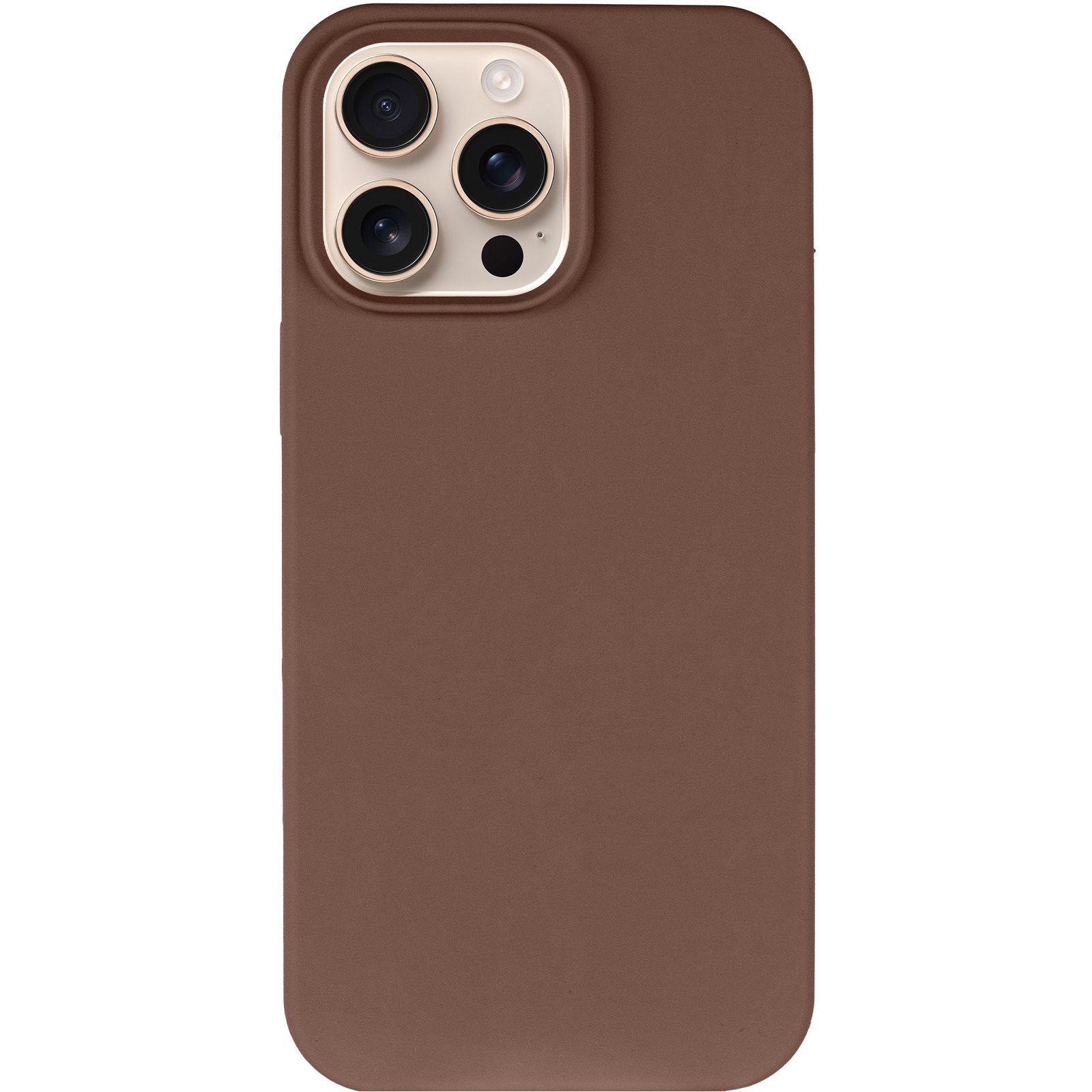 Чехол Silk Full Protective (AA) NO LOGO для Apple iPhone 16 Pro (6.3"), Коричневый / Brown 1, Силикон, купить оптом с доставкой