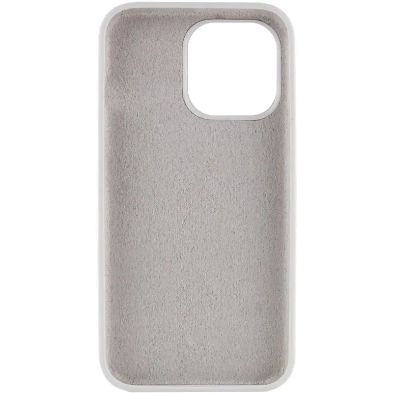 Чехол Silk Full Protective (AA) NO LOGO для Apple iPhone 16 Plus (6.7"), Белый / White 1, Силикон, купить оптом с доставкой