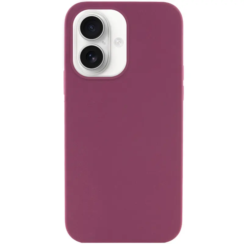 Чехол Silk Full Protective (AA) NO LOGO для Apple iPhone 16 Plus (6.7"), Бордовый / Plum, Силикон, купить оптом с доставкой