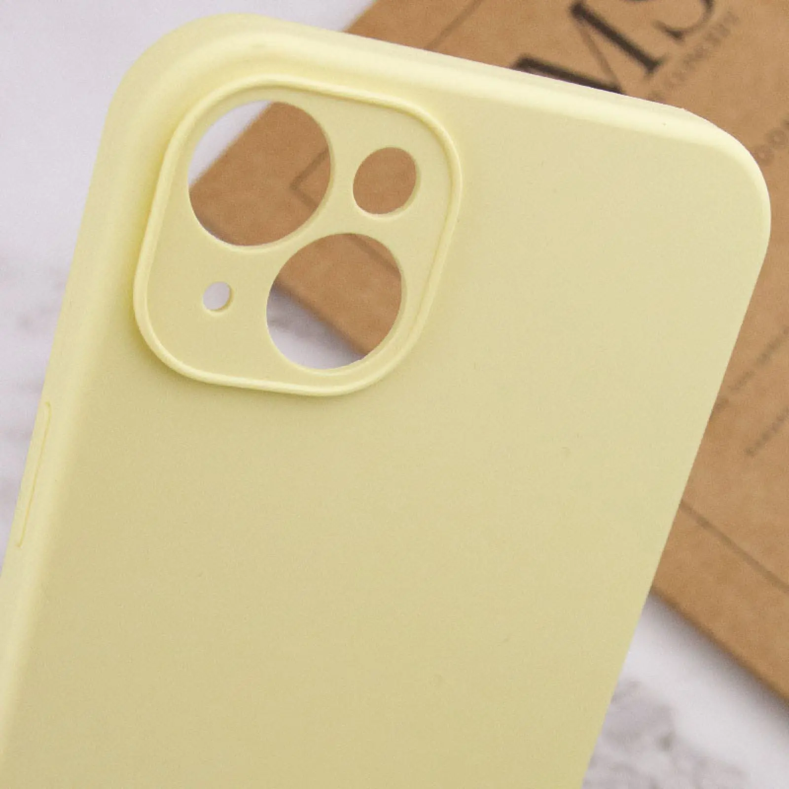Чехол Silicone Case Full Protective (AA) NO LOGO для Apple iPhone 16 Plus (6.7"), Желтый / Mellow Yellow 5, Силикон, купить оптом с доставкой