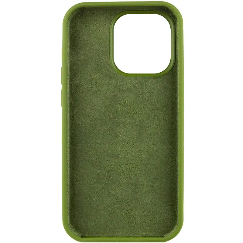 Чехол Silk Full Protective (AA) NO LOGO для Apple iPhone 16 Plus (6.7"), Зеленый / Dark Olive 1, Силикон, купить оптом с доставкой