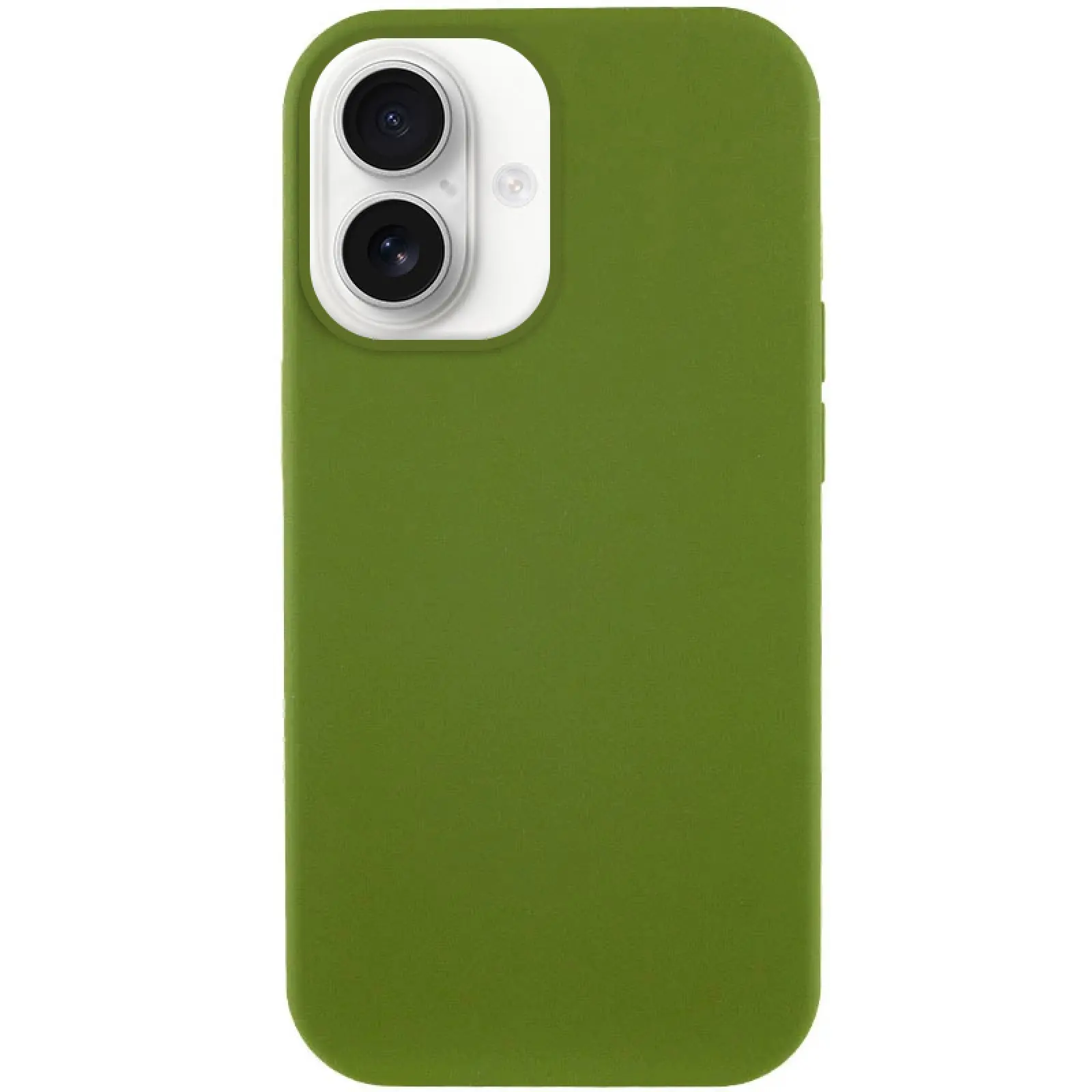 Чехол Silk Full Protective (AA) NO LOGO для Apple iPhone 16 Plus (6.7"), Зеленый / Dark Olive, Силикон, купить оптом с доставкой