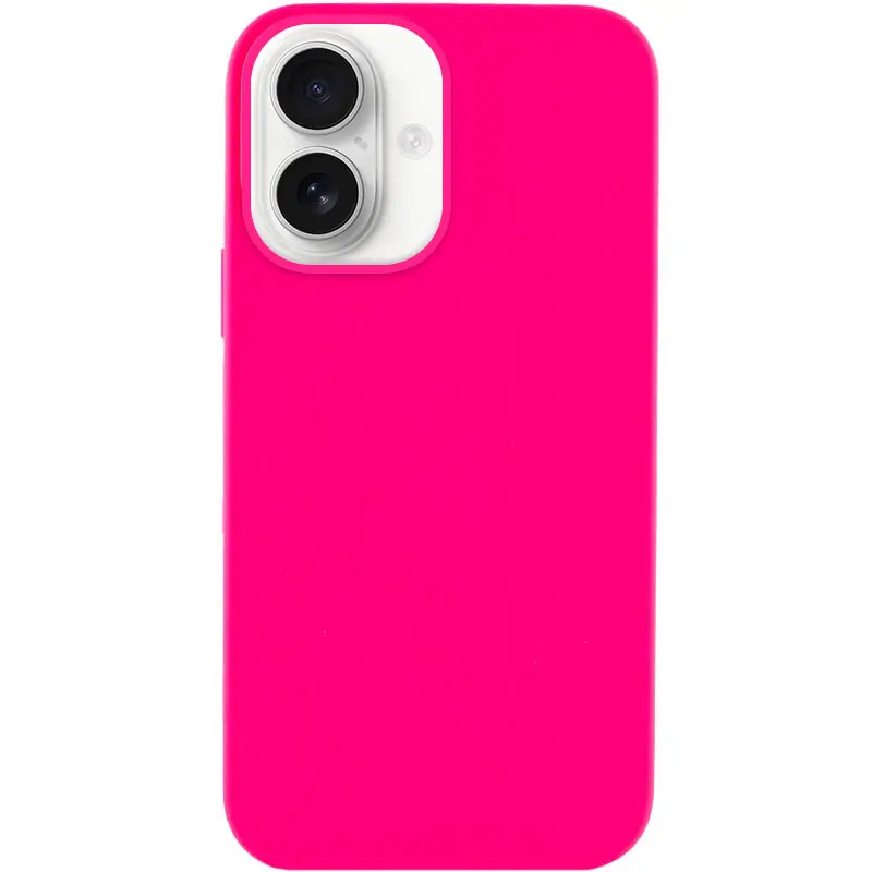 Чехол Silk Full Protective (AA) NO LOGO для Apple iPhone 16 Plus (6.7"), Розовый / Barbie pink, Силикон, купить оптом с доставкой