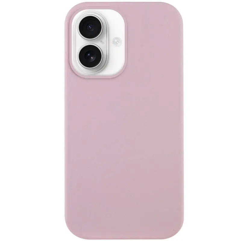 Чехол Silk Full Protective (AA) NO LOGO для Apple iPhone 16 Plus (6.7"), Розовый / Chalk Pink, Силикон, купить оптом с доставкой