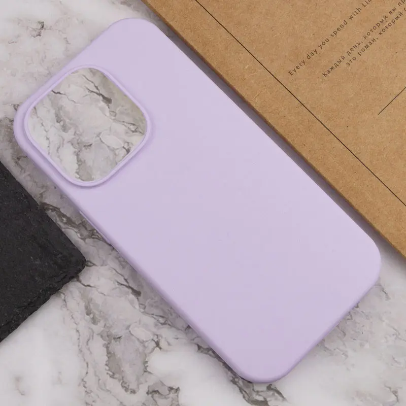 Чехол Silk Full Protective (AA) NO LOGO для Apple iPhone 16 Plus (6.7"), Сиреневый / Lilac 4, Силикон, купить оптом с доставкой