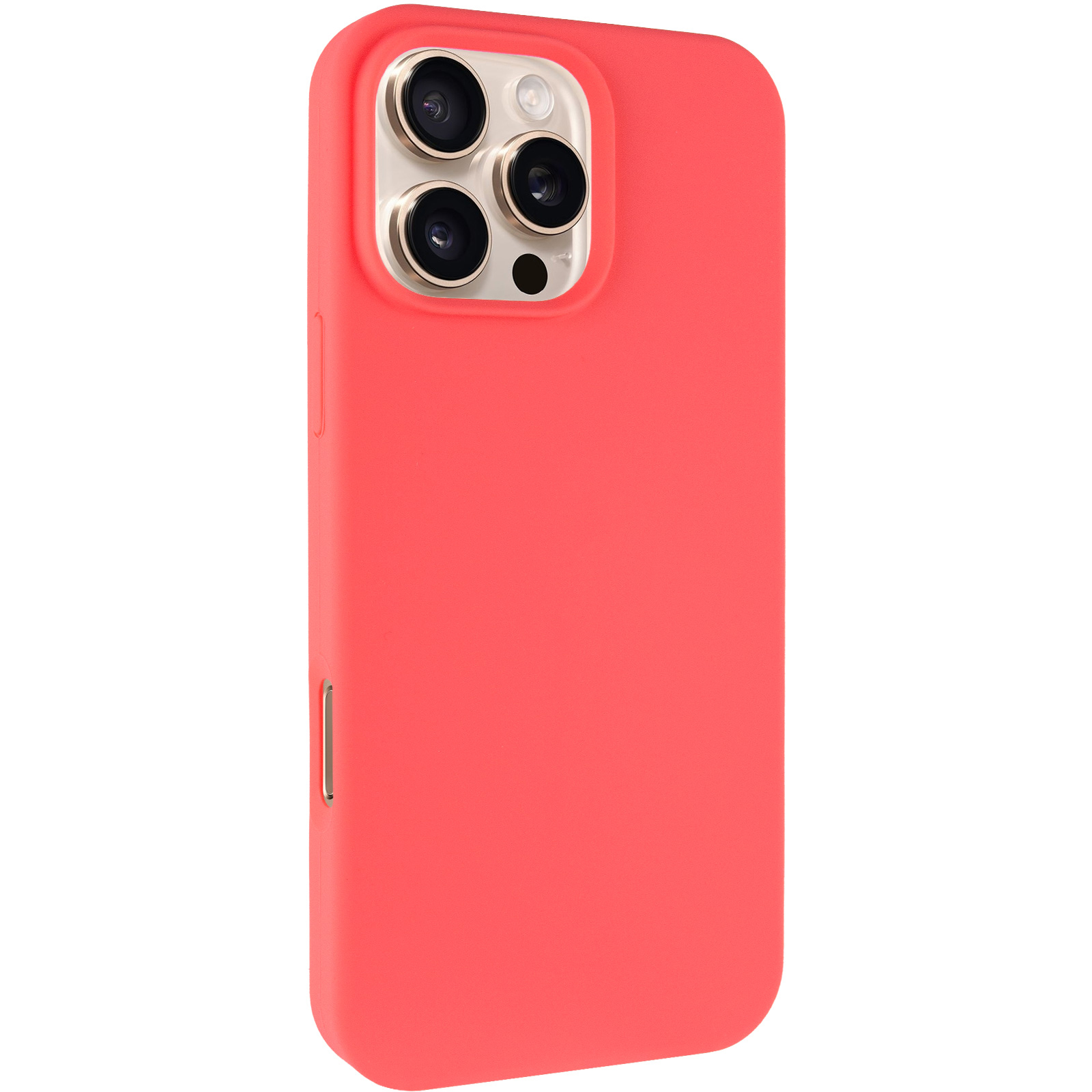 Чехол Silk Full Protective (AA) NO LOGO для Apple iPhone 16 Pro Max (6.9"), Арбузный / Watermelon red, Силикон, купить оптом с доставкой