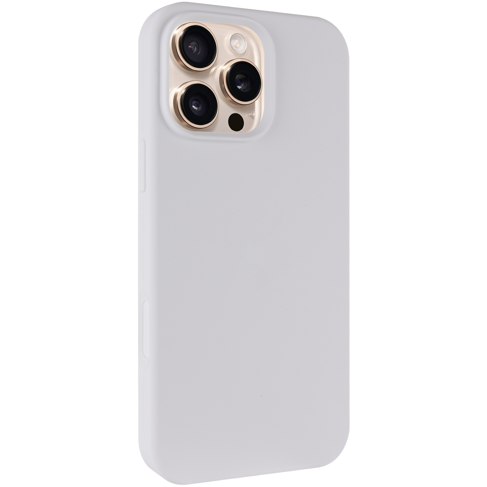 Чехол Silk Full Protective (AA) NO LOGO для Apple iPhone 16 Pro Max (6.9"), Белый / White, Силикон, купить оптом с доставкой