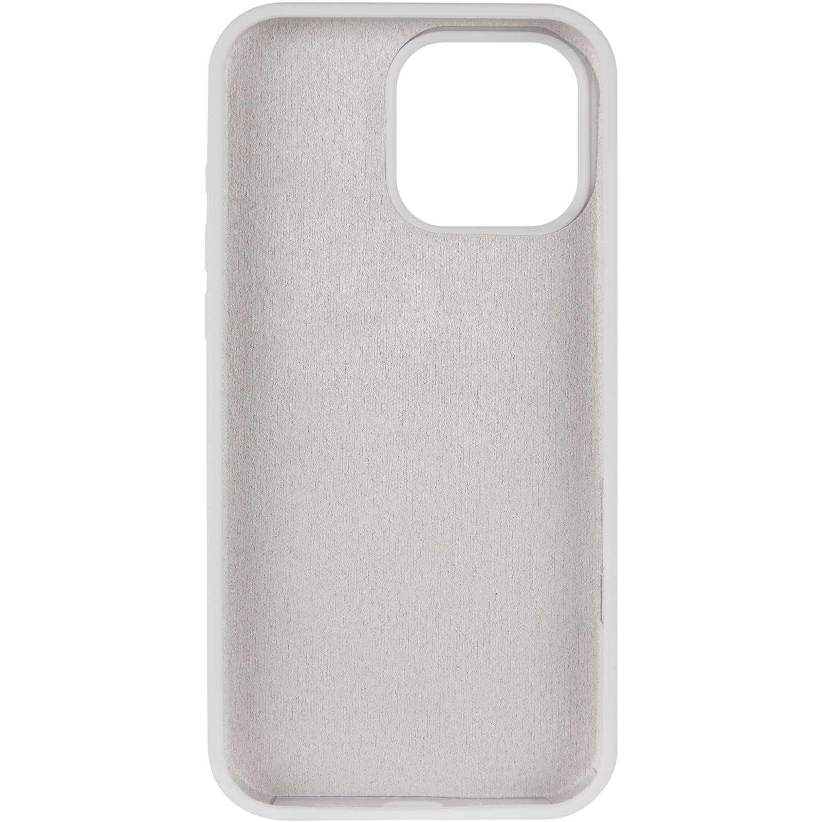 Чехол Silk Full Protective (AA) NO LOGO для Apple iPhone 16 Pro Max (6.9"), Белый / White 2, Силикон, купить оптом с доставкой