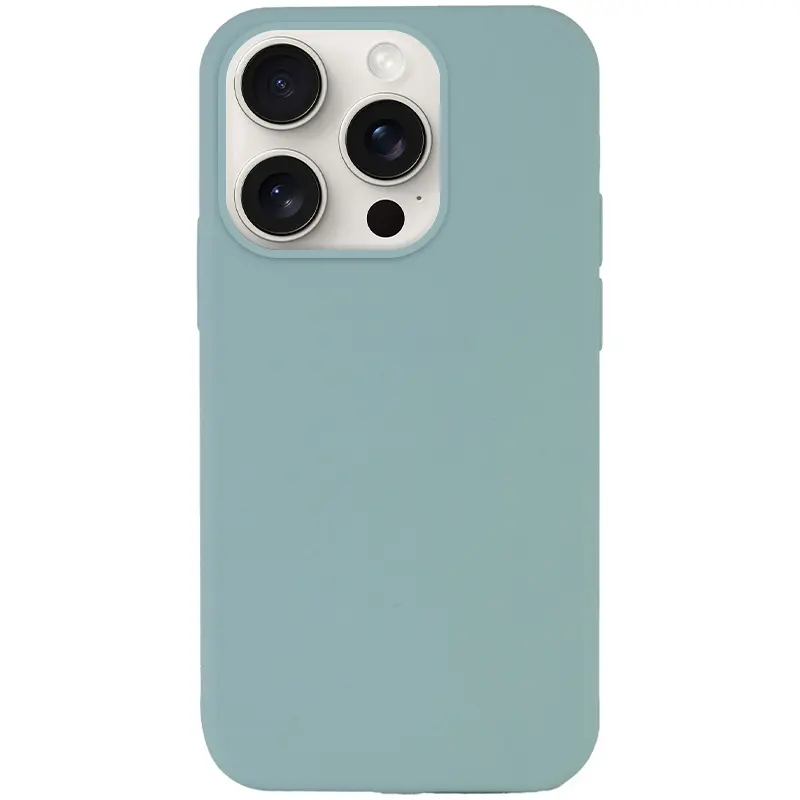 Чехол Silk Full Protective (AA) NO LOGO для Apple iPhone 16 Pro Max (6.9"), Бирюзовый / Turquoise, Силикон, купить оптом с доставкой