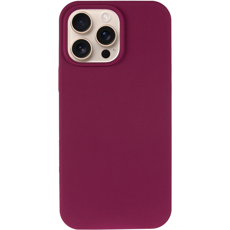 Чехол Silk Full Protective (AA) NO LOGO для Apple iPhone 16 Pro Max (6.9"), Бордовый / Maroon 1, Силикон, купить оптом с доставкой