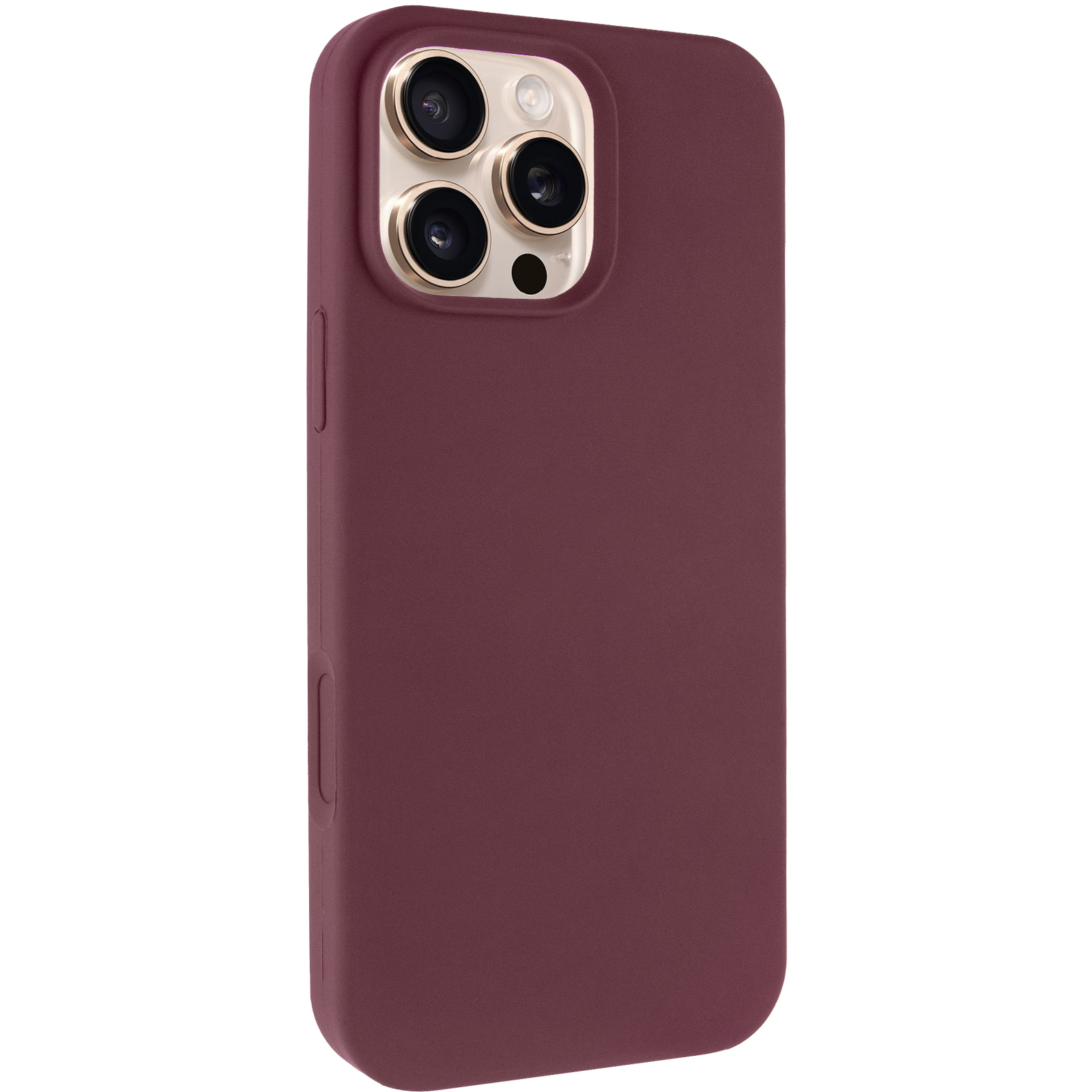 Чехол Silk Full Protective (AA) NO LOGO для Apple iPhone 16 Pro Max (6.9"), Бордовый / Plum, Силикон, купить оптом с доставкой