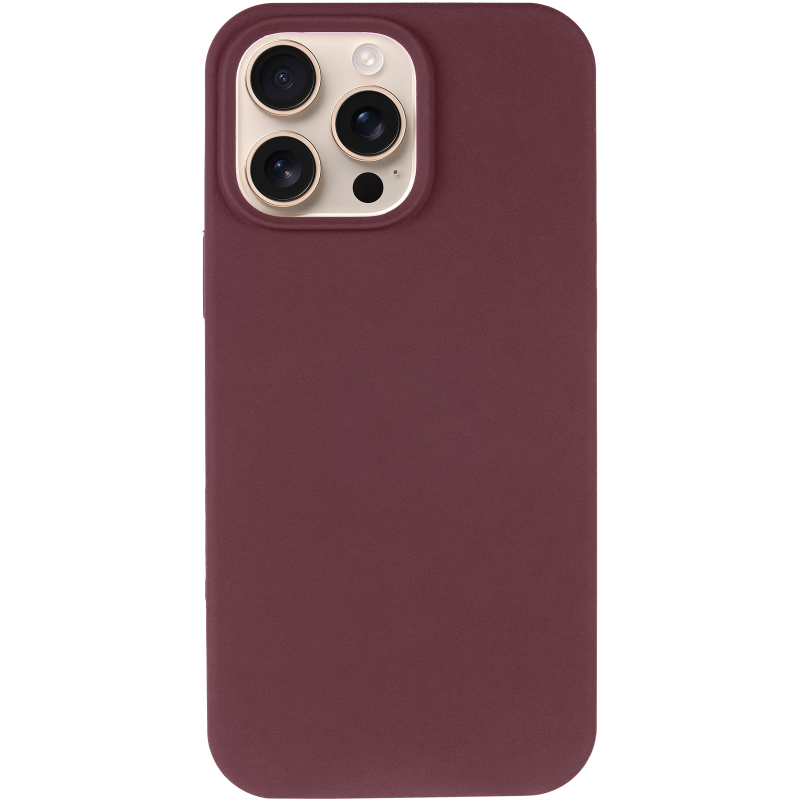 Чехол Silk Full Protective (AA) NO LOGO для Apple iPhone 16 Pro Max (6.9"), Бордовый / Plum 1, Силикон, купить оптом с доставкой