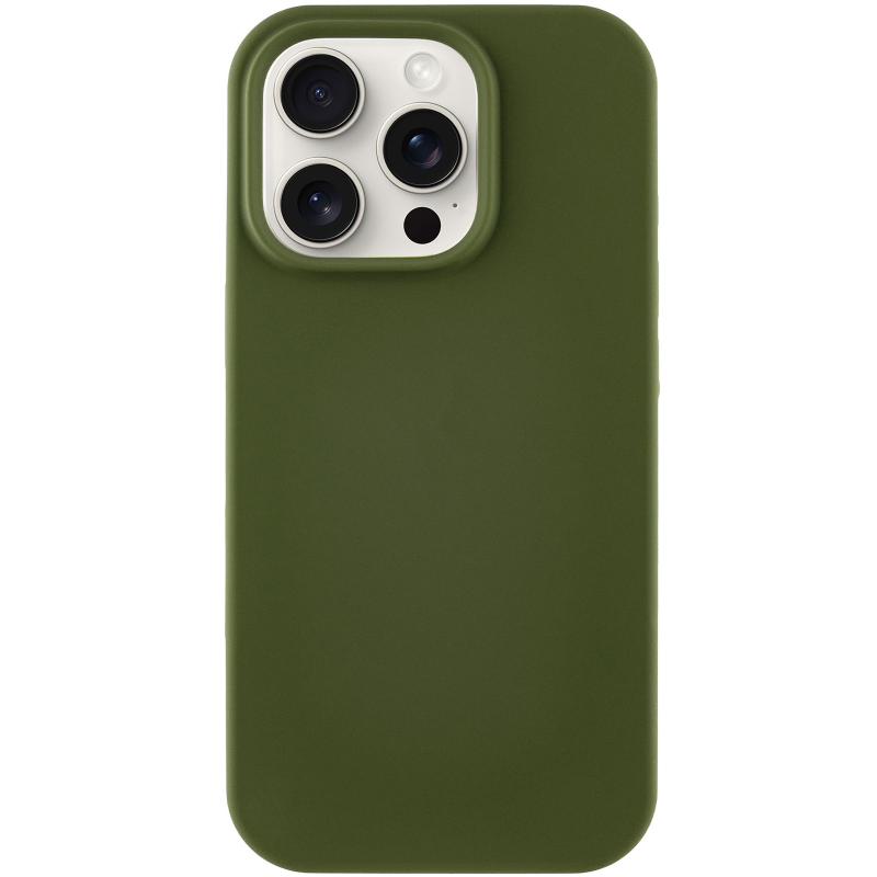 Чехол Silk Full Protective (AA) NO LOGO для Apple iPhone 16 Pro Max (6.9"), Зеленый / Dark Olive 5, Силикон, купить оптом с доставкой