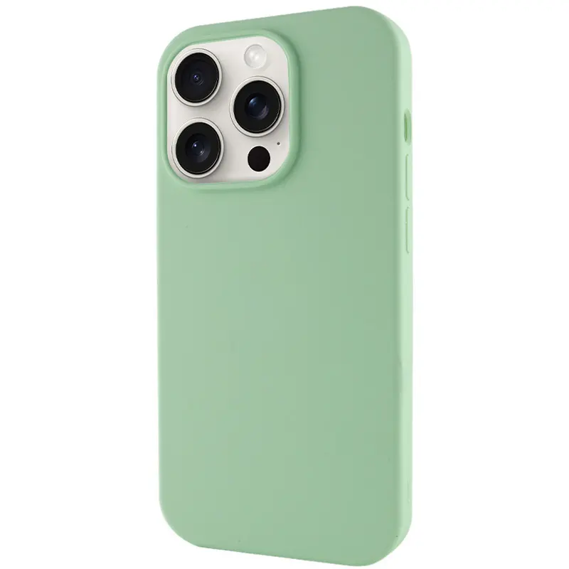 Чехол Silk Full Protective (AA) NO LOGO для Apple iPhone 16 Pro Max (6.9"), Зеленый / Pistachio 1, Силикон, купить оптом с доставкой