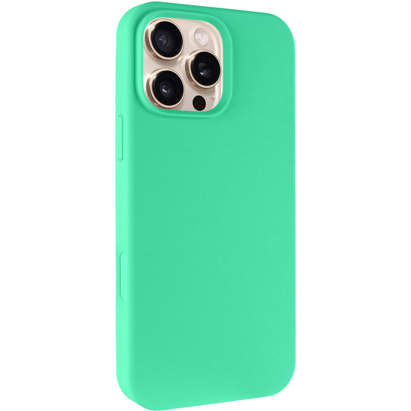 Чехол Silk Full Protective (AA) NO LOGO для Apple iPhone 16 Pro Max (6.9"), Зеленый / Spearmint, Силикон, купить оптом с доставкой