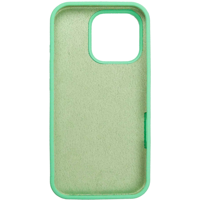 Чехол Silk Full Protective (AA) NO LOGO для Apple iPhone 16 Pro Max (6.9"), Зеленый / Spearmint 2, Силикон, купить оптом с доставкой