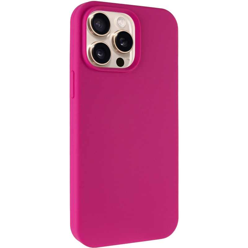 Чехол Silk Full Protective (AA) NO LOGO для Apple iPhone 16 Pro Max (6.9"), Малиновый / Dragon Fruit, Силикон, купить оптом с доставкой
