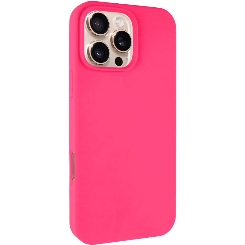 Чехол Silk Full Protective (AA) NO LOGO для Apple iPhone 16 Pro Max (6.9"), Розовый / Barbie pink, Силикон, купить оптом с доставкой