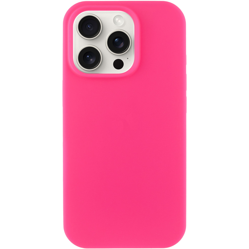 Чехол Silk Full Protective (AA) NO LOGO для Apple iPhone 16 Pro Max (6.9"), Розовый / Barbie pink 1, Силикон, купить оптом с доставкой