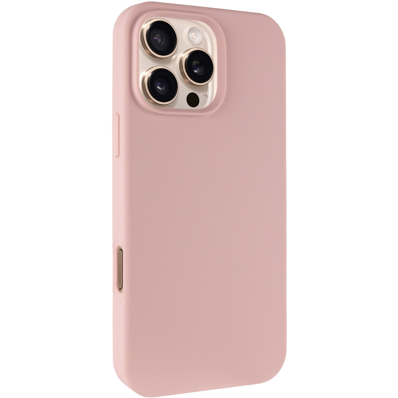 Чехол Silk Full Protective (AA) NO LOGO для Apple iPhone 16 Pro Max (6.9"), Розовый / Pink Sand, Силикон, купить оптом с доставкой
