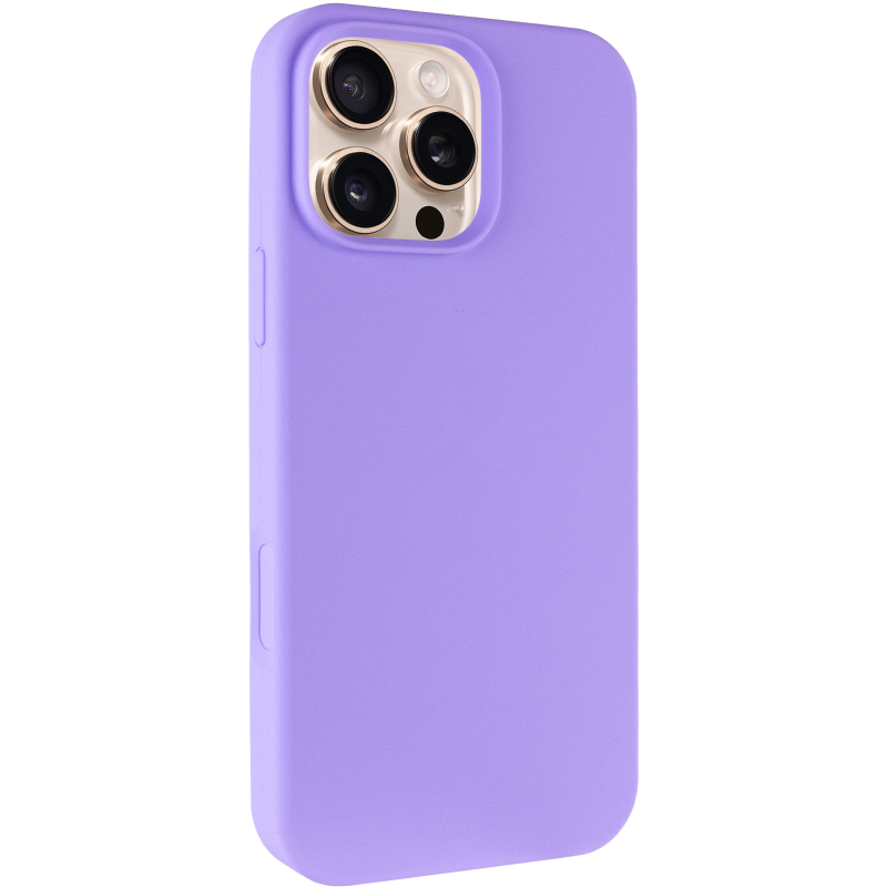 Чехол Silk Full Protective (AA) NO LOGO для Apple iPhone 16 Pro Max (6.9"), Сиреневый / Dasheen, Силикон, купить оптом с доставкой