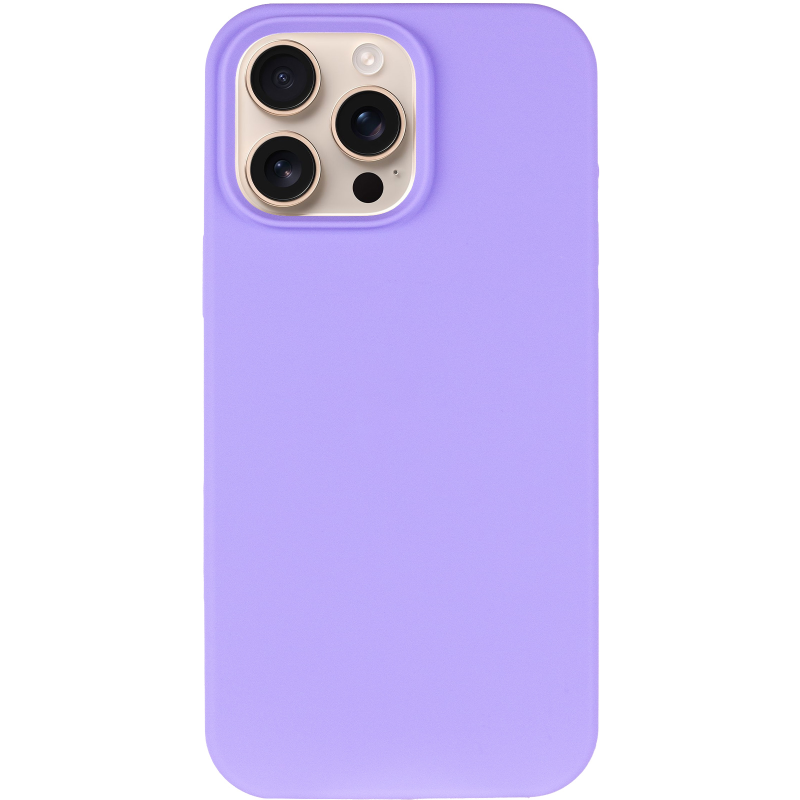 Чехол Silk Full Protective (AA) NO LOGO для Apple iPhone 16 Pro Max (6.9"), Сиреневый / Dasheen 1, Силикон, купить оптом с доставкой