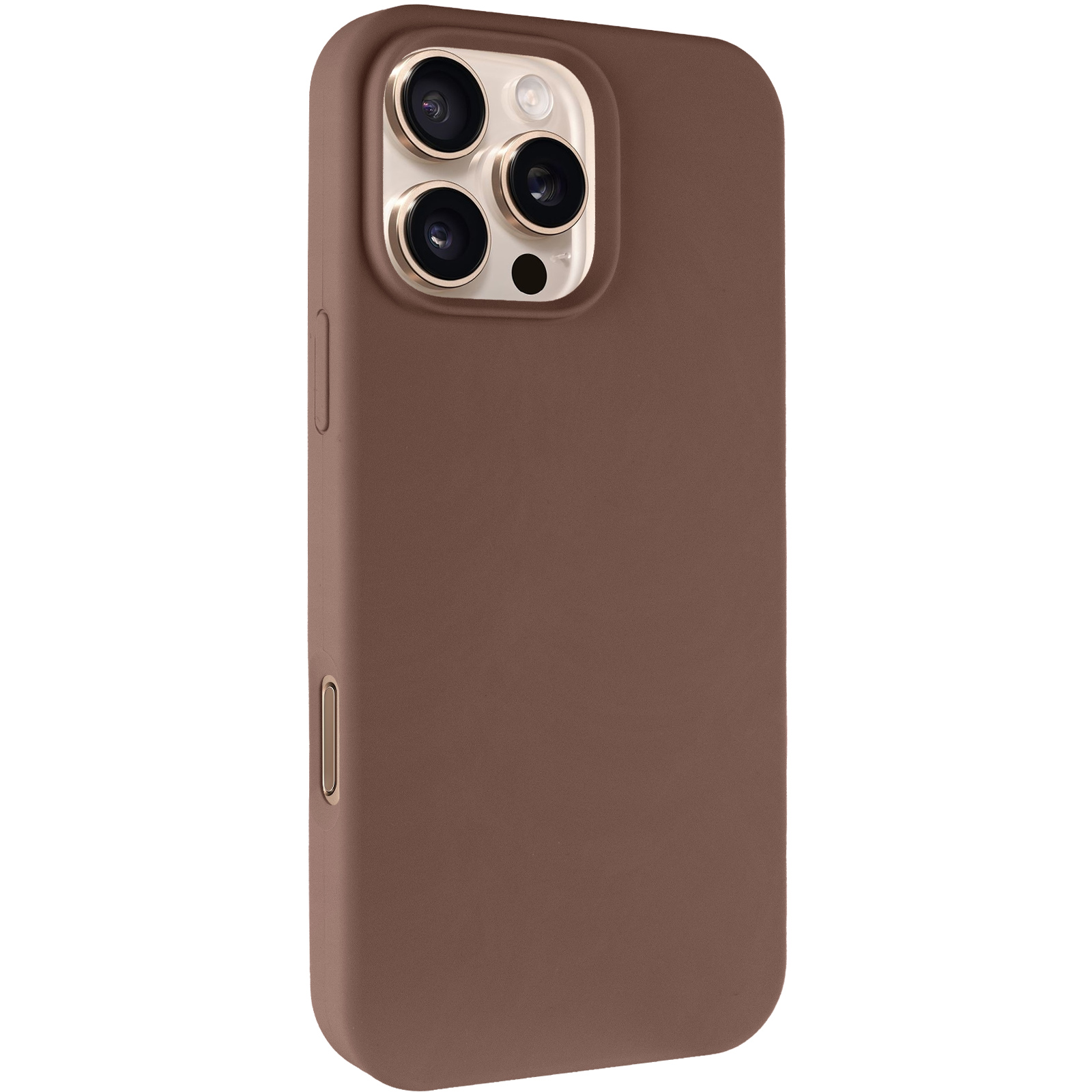 Чехол Silk Full Protective (AA) NO LOGO для Apple iPhone 16 Pro Max (6.9"), Коричневый / Brown, Силикон, купить оптом с доставкой