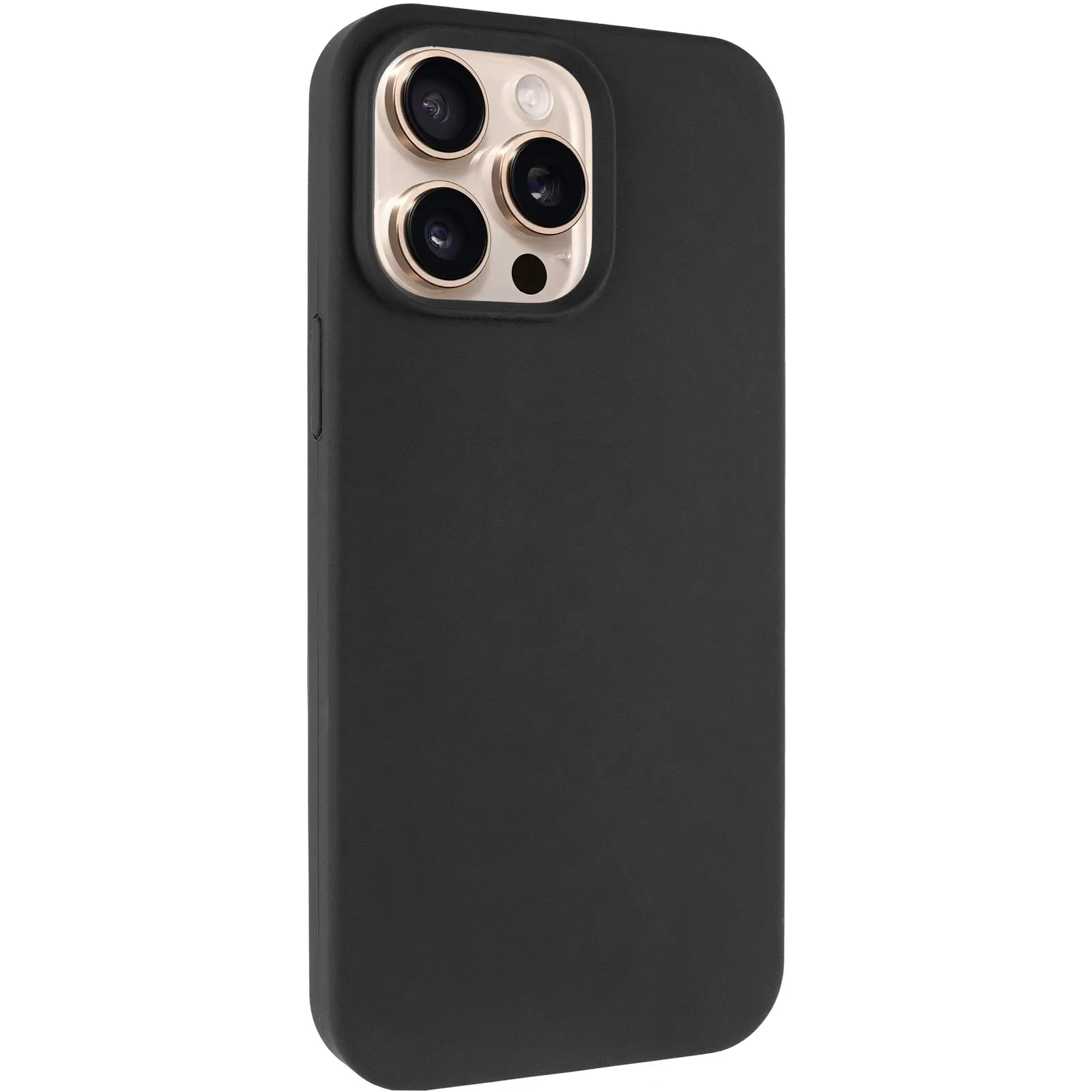 Чохол Silk Full Protective (AA) NO LOGO для Apple iPhone 16 Pro Max (6.9"), Чорний / Black, Силікон, купити оптом з доставкою