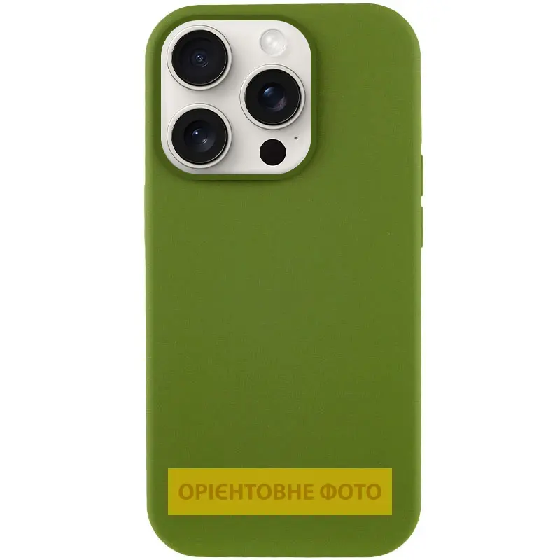 Чехол Silk Full Protective (AA) NO LOGO для Apple iPhone 17 (6.3"), Зеленый / Dark Olive, Силикон, купить оптом с доставкой
