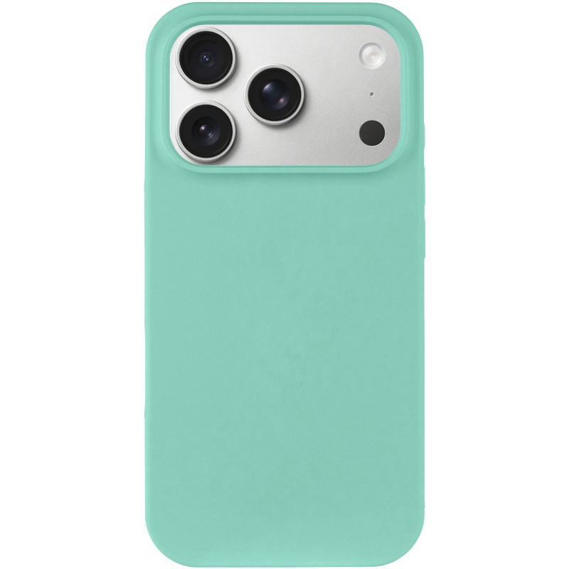 Чехол Silk Full Protective (AA) NO LOGO для Apple iPhone 17 Pro (6.3"), Бирюзовый / Turquoise 1, Силикон, купить оптом с доставкой