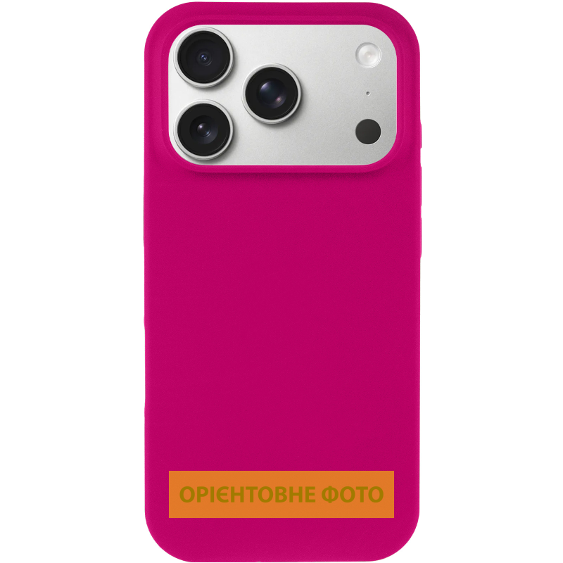 Чехол Silk Full Protective (AA) NO LOGO для Apple iPhone 17 Pro (6.3"), Красный / Rose Red 1, Силикон, купить оптом с доставкой