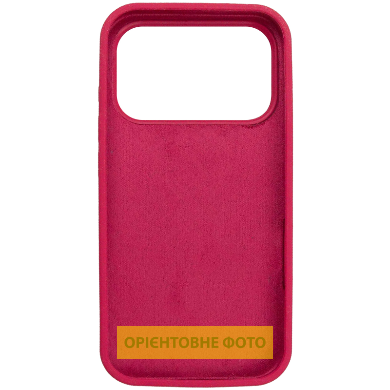 Чехол Silk Full Protective (AA) NO LOGO для Apple iPhone 17 Pro (6.3"), Красный / Rose Red 2, Силикон, купить оптом с доставкой