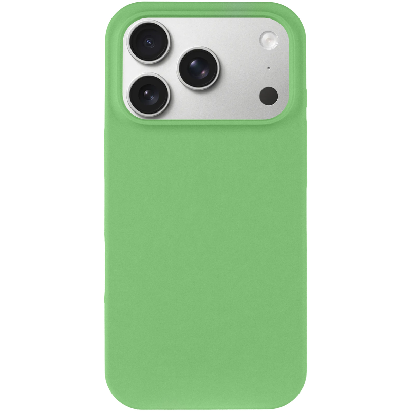 Чехол Silk Full Protective (AA) NO LOGO для Apple iPhone 17 Pro (6.3"), Мятный / Mint 1, Силикон, купить оптом с доставкой