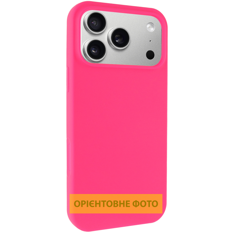 Чехол Silk Full Protective (AA) NO LOGO для Apple iPhone 17 Pro (6.3"), Розовый / Barbie pink, Силикон, купить оптом с доставкой