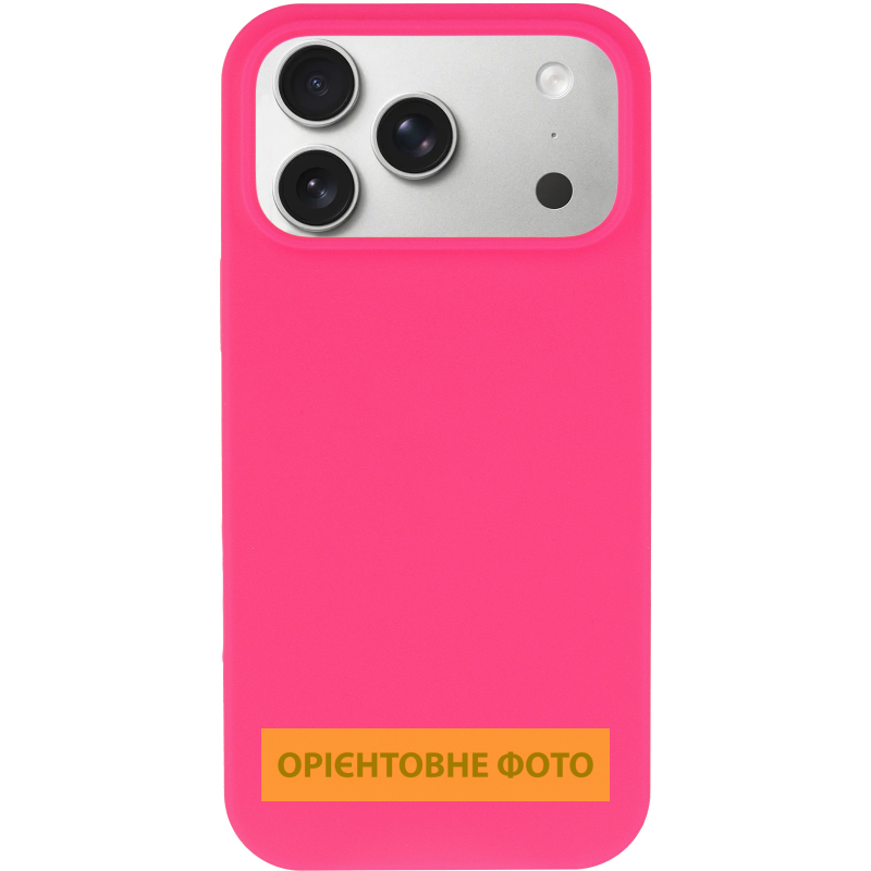 Чехол Silk Full Protective (AA) NO LOGO для Apple iPhone 17 Pro (6.3"), Розовый / Barbie pink 1, Силикон, купить оптом с доставкой