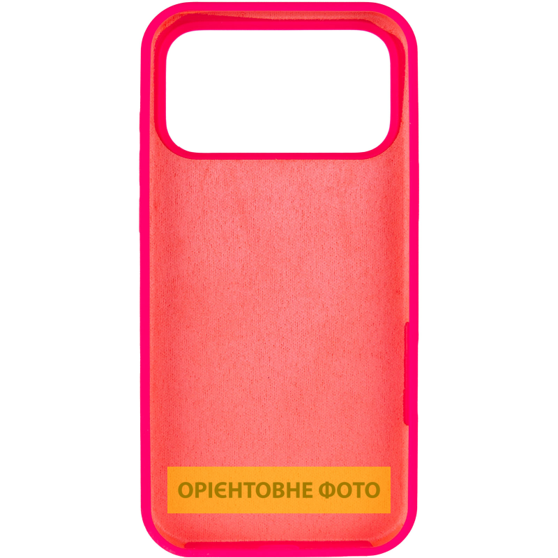 Чехол Silk Full Protective (AA) NO LOGO для Apple iPhone 17 Pro (6.3"), Розовый / Barbie pink 2, Силикон, купить оптом с доставкой