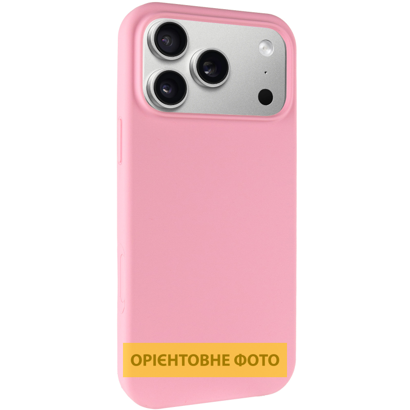 Чехол Silk Full Protective (AA) NO LOGO для Apple iPhone 17 Pro (6.3"), Розовый / Light pink, Силикон, купить оптом с доставкой