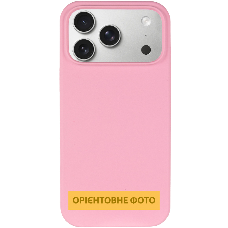 Чехол Silk Full Protective (AA) NO LOGO для Apple iPhone 17 Pro (6.3"), Розовый / Light pink 1, Силикон, купить оптом с доставкой