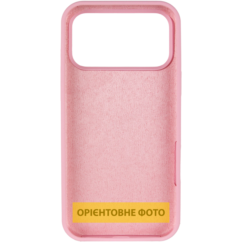 Чехол Silk Full Protective (AA) NO LOGO для Apple iPhone 17 Pro (6.3"), Розовый / Light pink 2, Силикон, купить оптом с доставкой