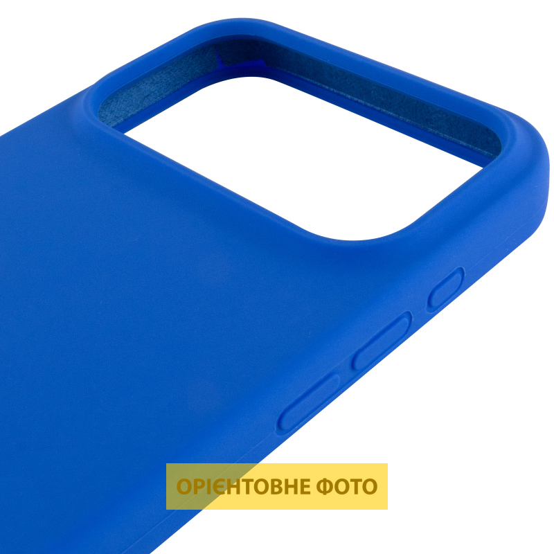 Чехол Silk Full Protective (AA) NO LOGO для Apple iPhone 17 Pro (6.3"), Синий / Capri Blue 3, Силикон, купить оптом с доставкой