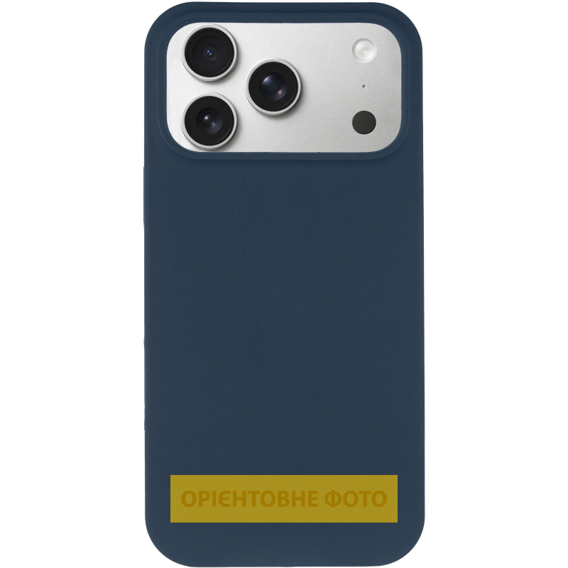 Чехол Silk Full Protective (AA) NO LOGO для Apple iPhone 17 Pro (6.3"), Синий / Deep navy 1, Силикон, купить оптом с доставкой