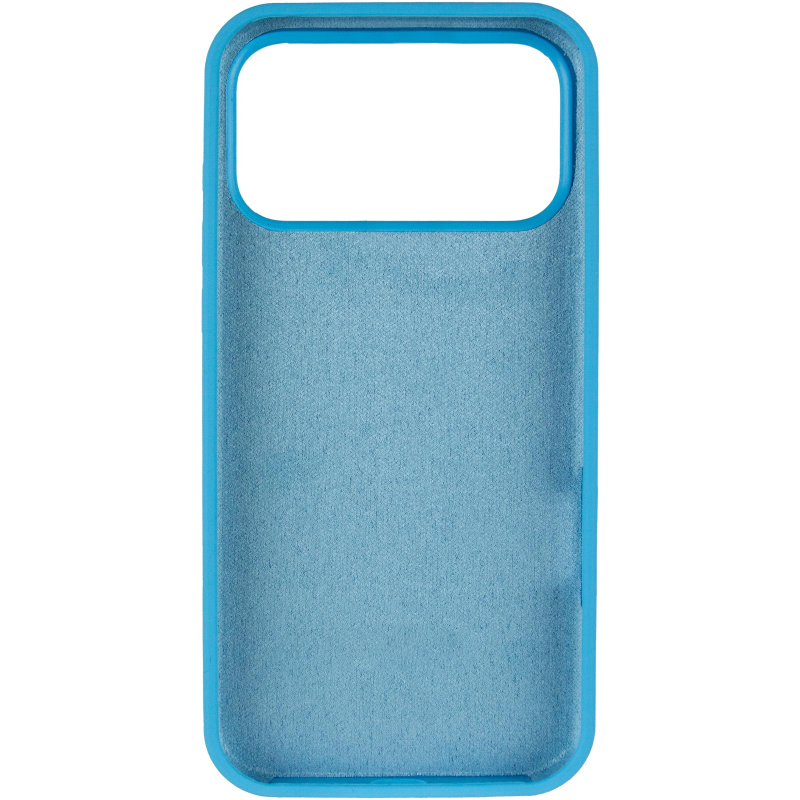 Чехол Silk Full Protective (AA) NO LOGO для Apple iPhone 17 Pro Max (6.9"), Голубой / Blue 2, Силикон, купить оптом с доставкой