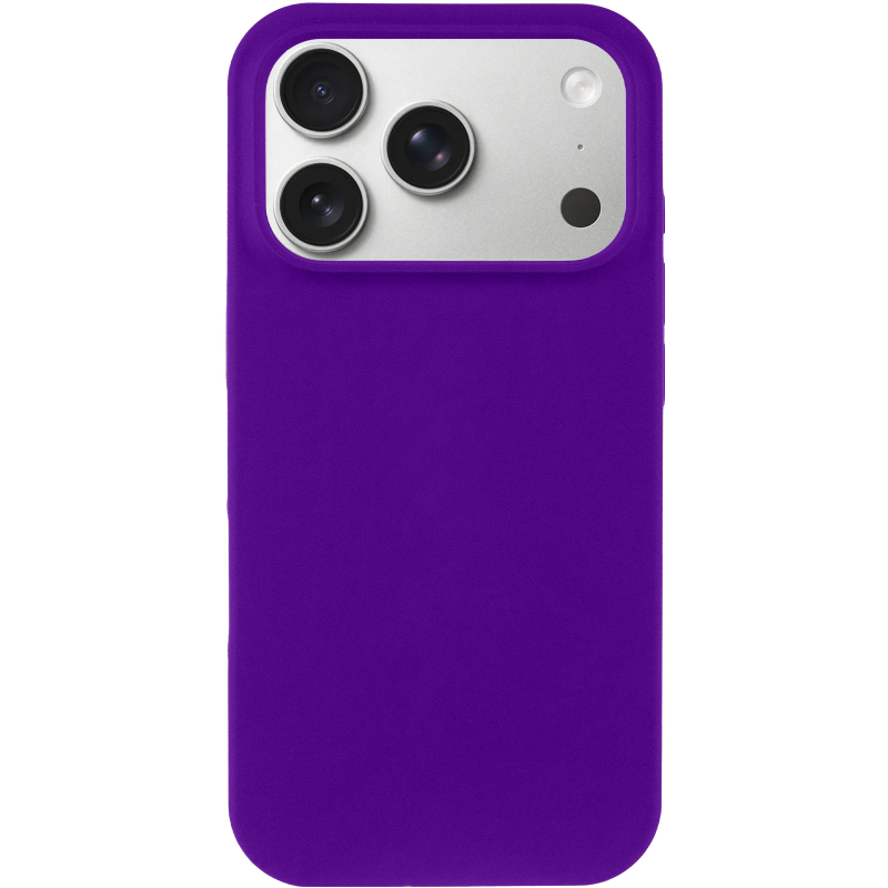 Чехол Silk Full Protective (AA) NO LOGO для Apple iPhone 17 Pro Max (6.9"), Фиолетовый / Ultra Violet 1, Силикон, купить оптом с доставкой